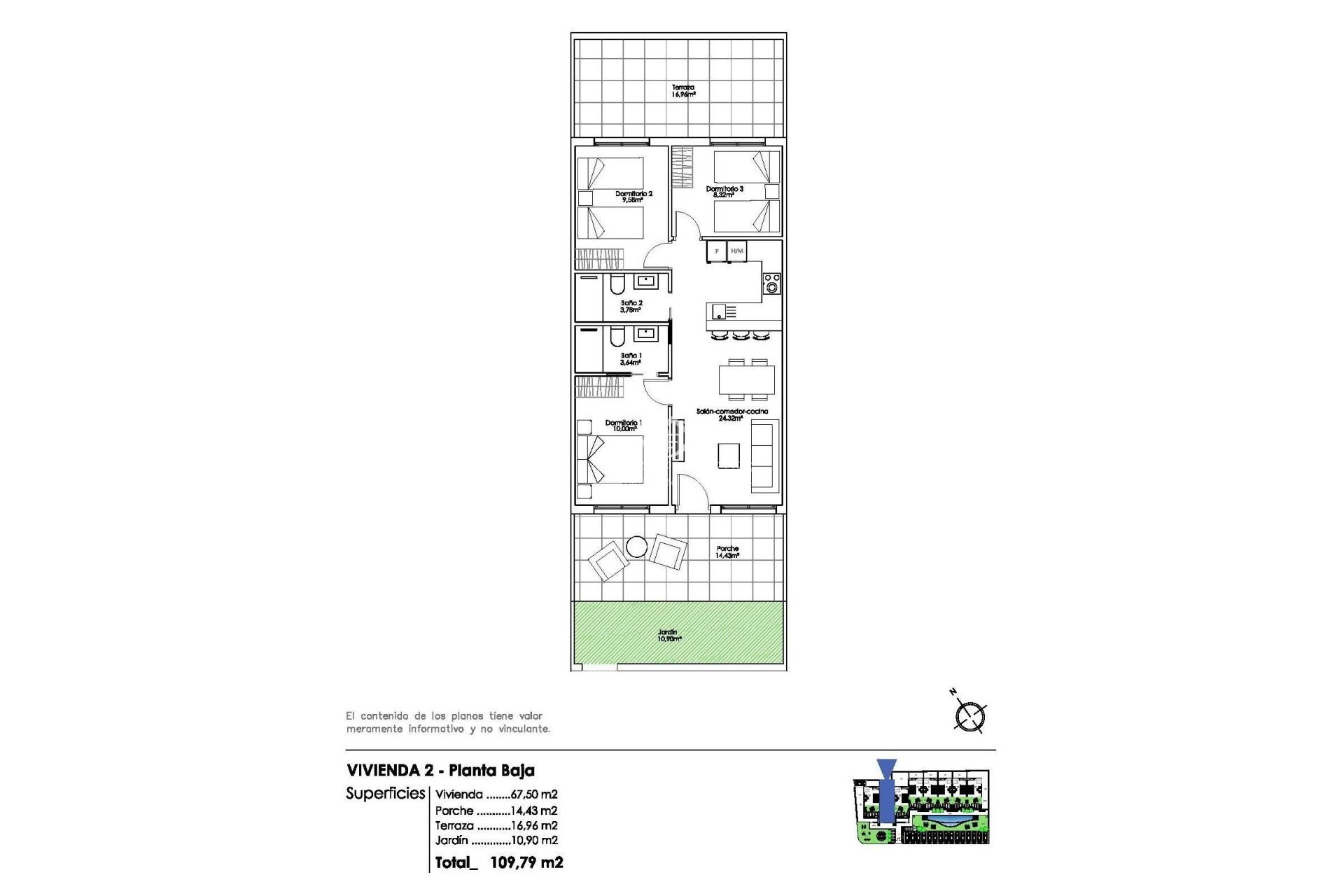 Neubau - Bungalow - Pilar de la Horadada - Parque Ramon eugenio Escudero