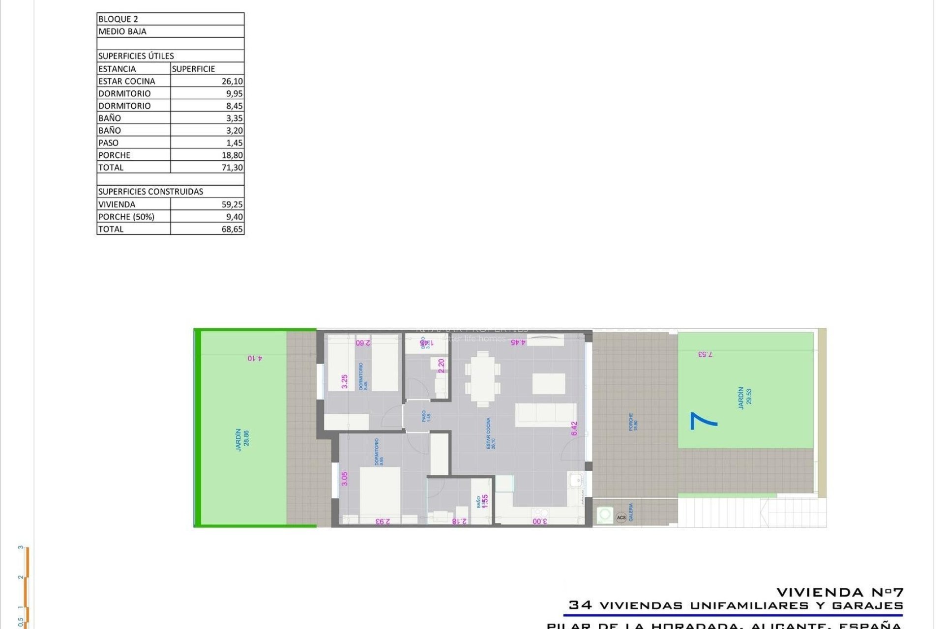 Neubau - Bungalow - Pilar de la Horadada - pueblo