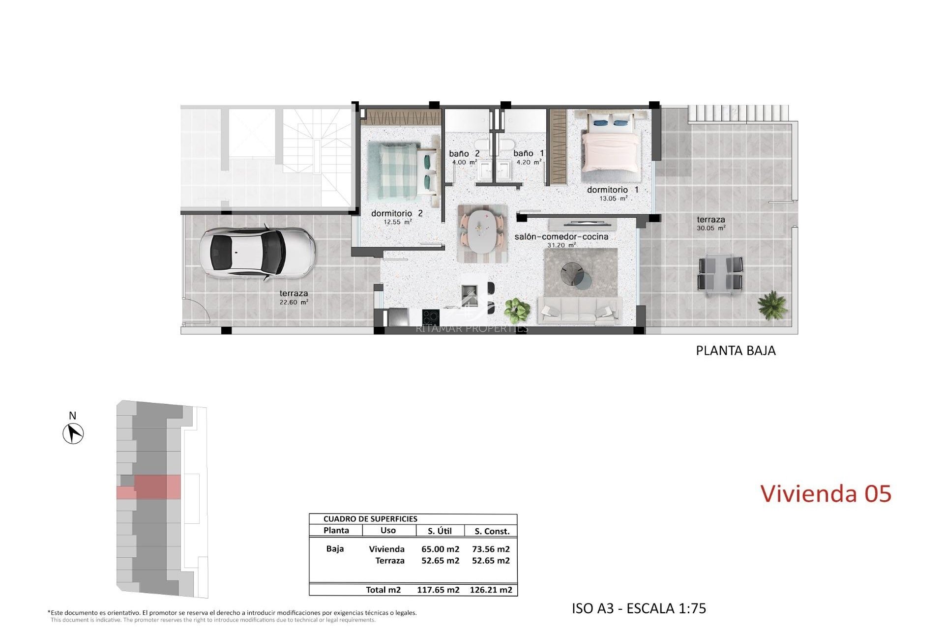 Neubau - Bungalow - Pilar de la Horadada - pueblo