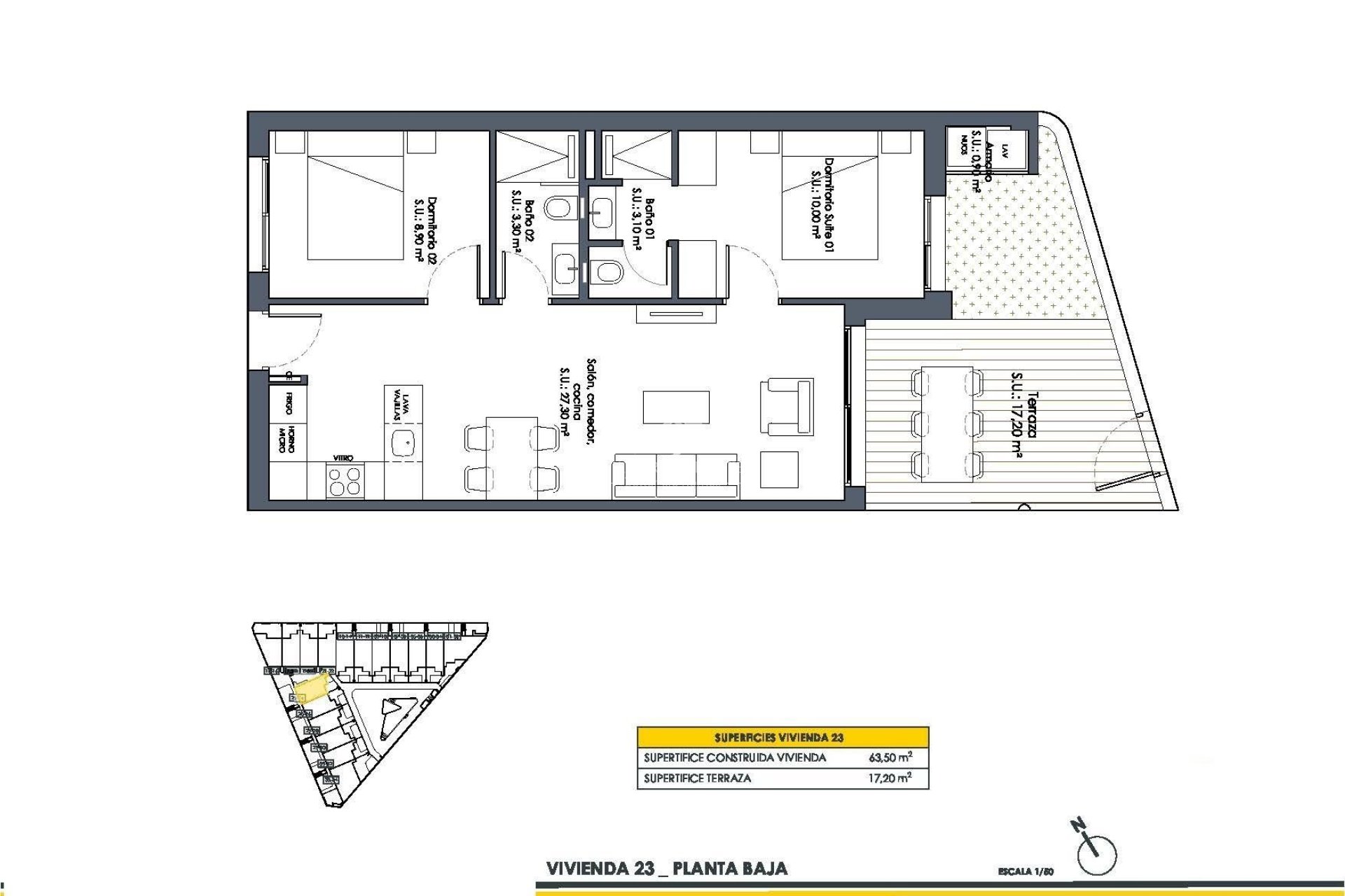 Neubau - Bungalow - San Fulgencio - Pueblo