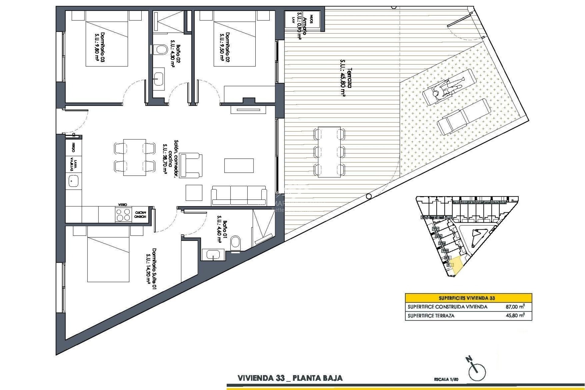 Neubau - Bungalow - San Fulgencio - Pueblo