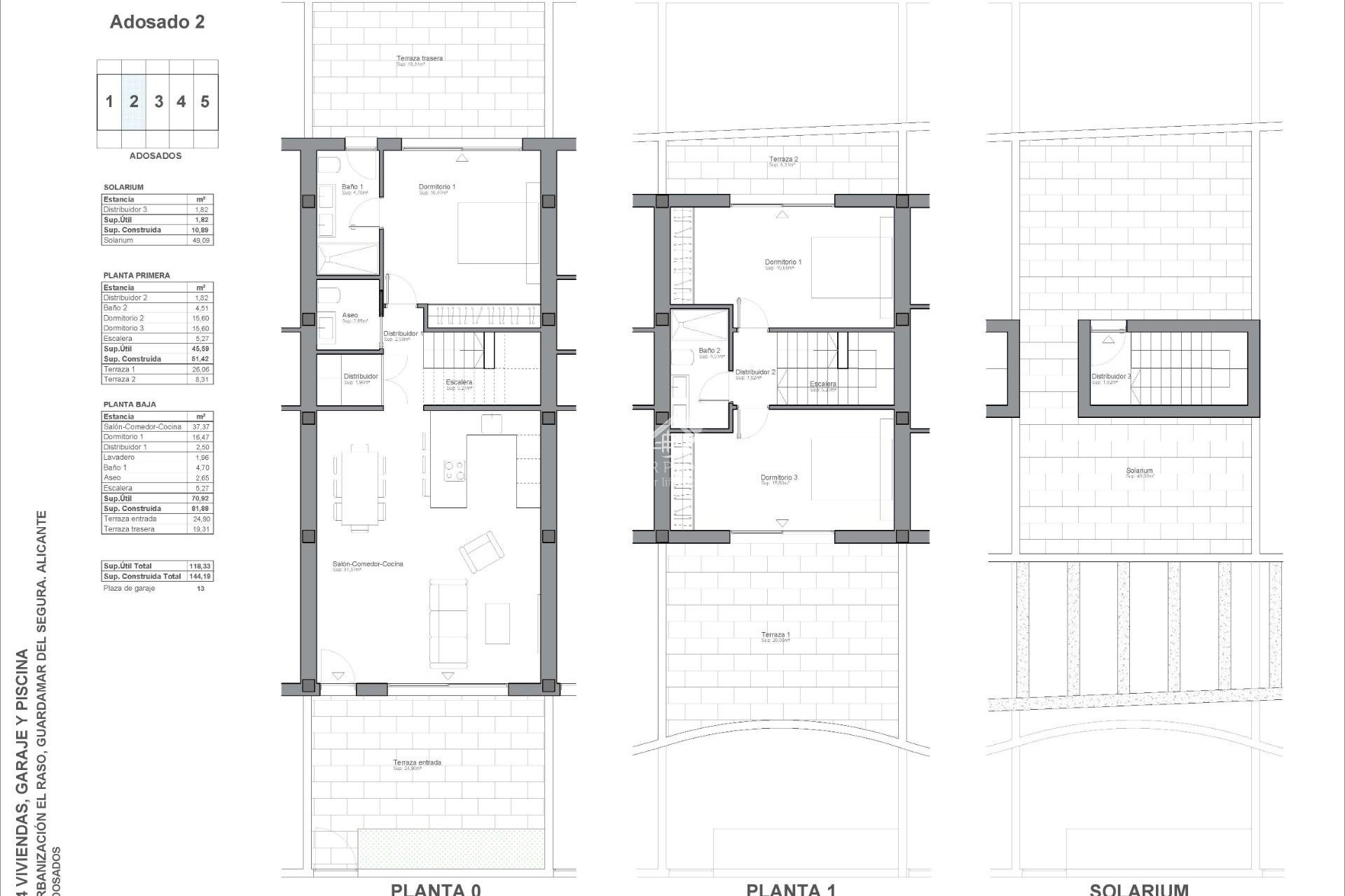 Neubau - Reihenhaus - Guardamar del Segura - El Raso
