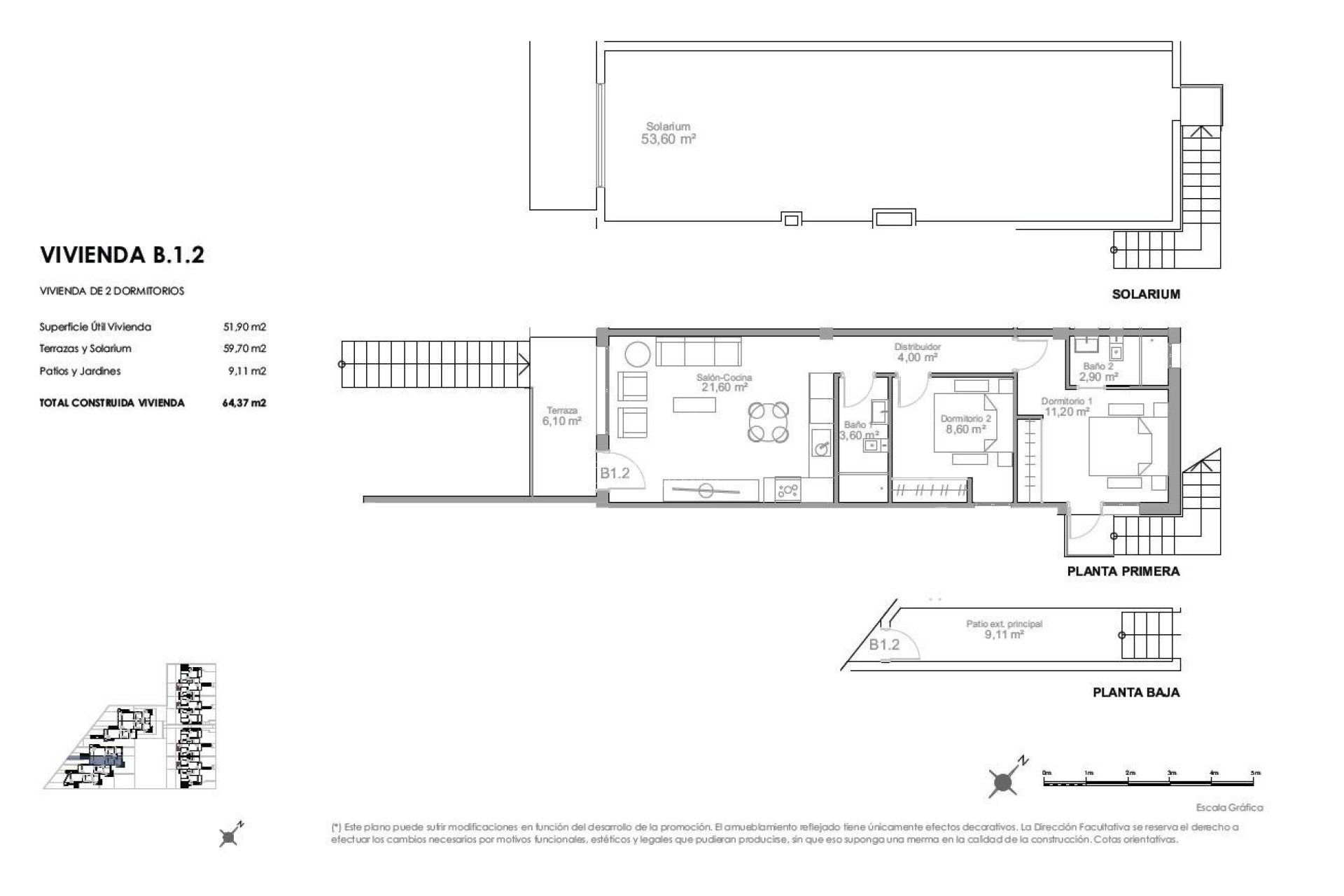 Neubau - Top Floor Bungalow - Puerto de Mazarron - Playa Negra