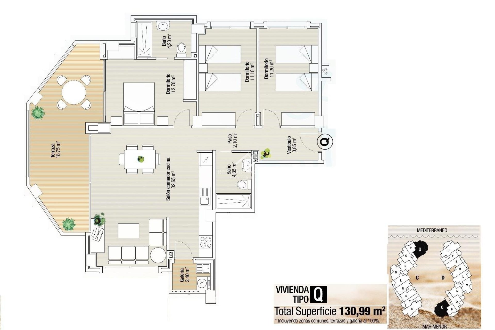 Neubau - Wohnung - La Manga del Mar Menor - La Manga