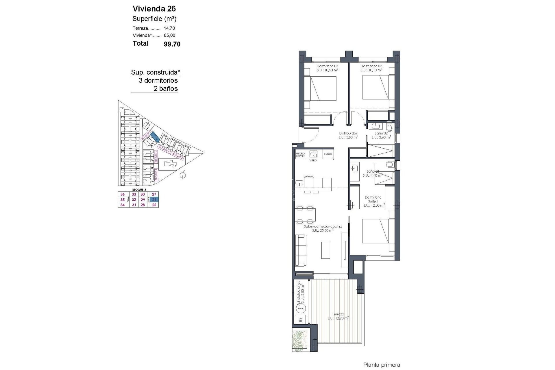 New build - Apartment - Los Alcázares - Serena Golf