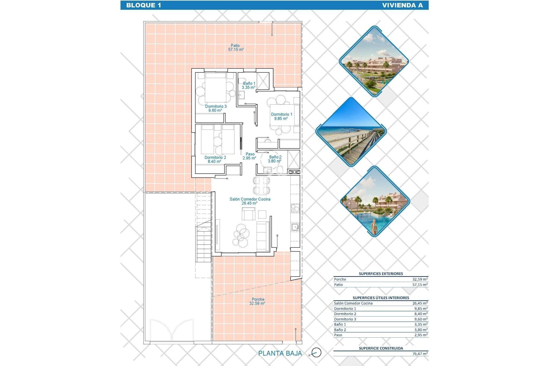 New build - Bungalow - Pilar de la Horadada - Lo Monte