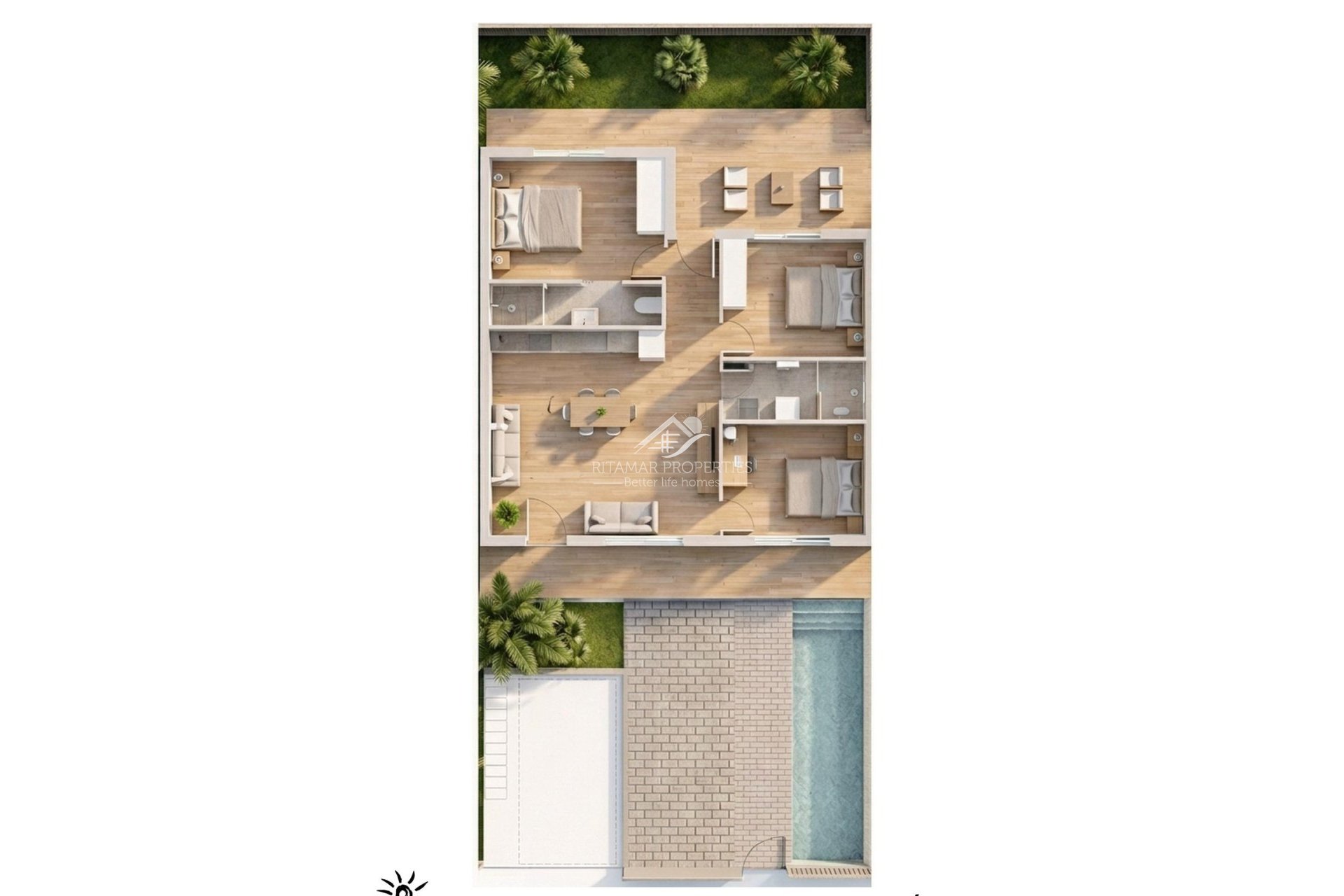 New build - Bungalow - Pilar de la Horadada - parques de Andromeda