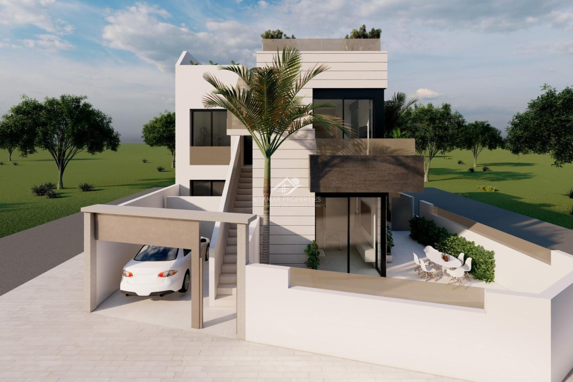 New build - Bungalow - Pilar de la Horadada - Zona Pueblo