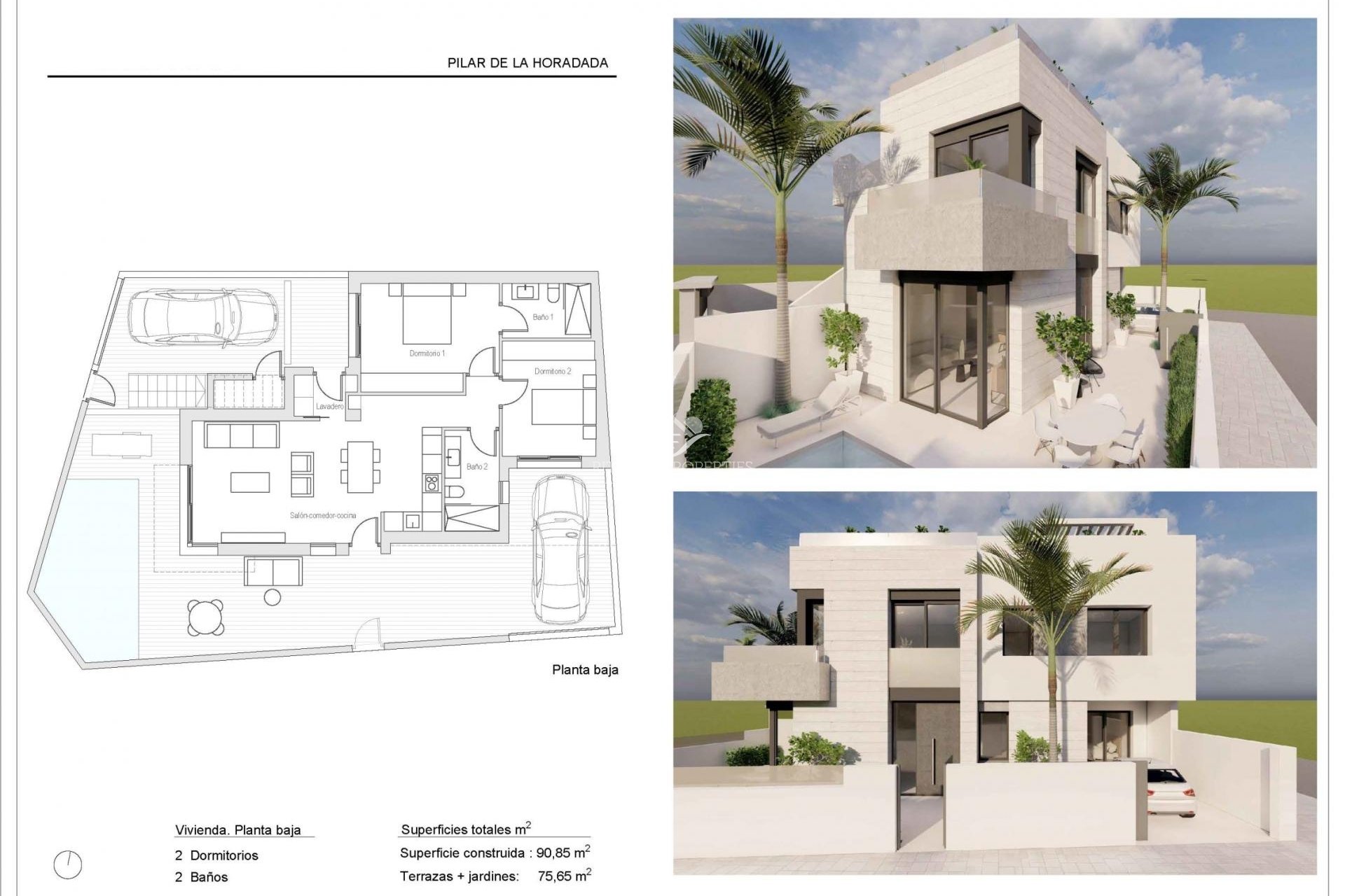 New build - Bungalow - Pilar de la Horadada - Zona Pueblo