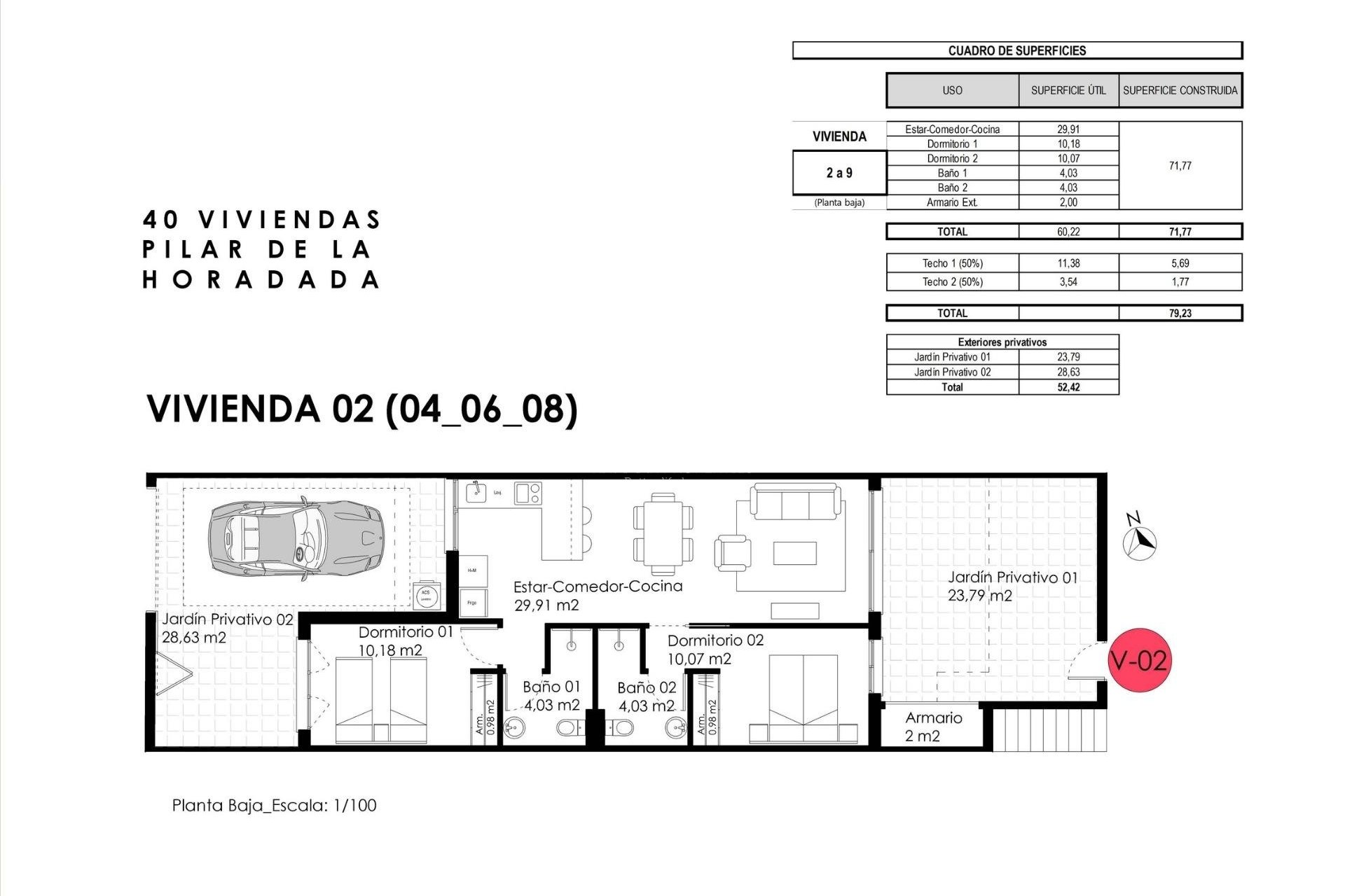 New build - Bungalow - Pilar de la Horadada - Zona Pueblo