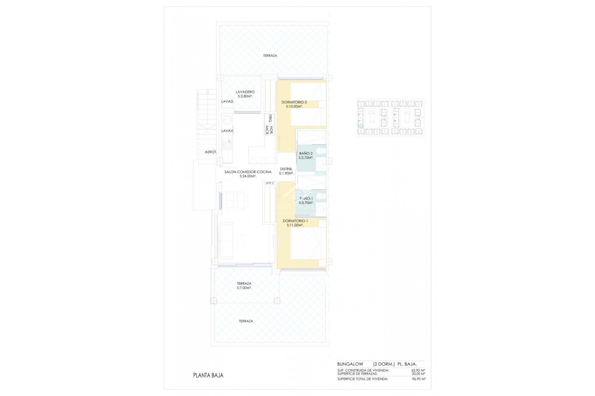 New build - Bungalow - Torrevieja - Los Balcones