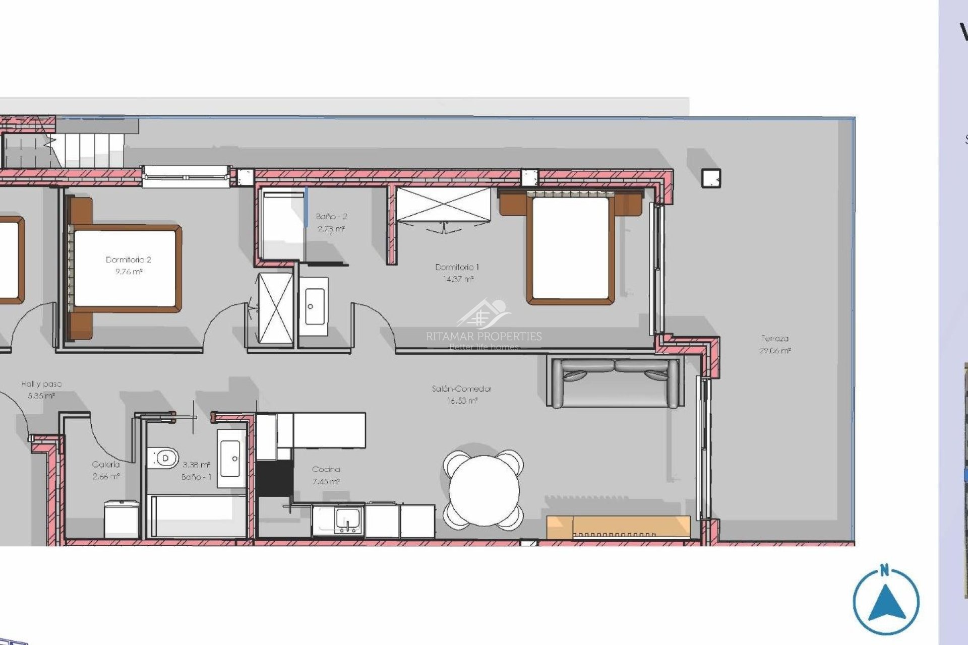 New build - Penthouse - Guardamar del Segura - El Raso