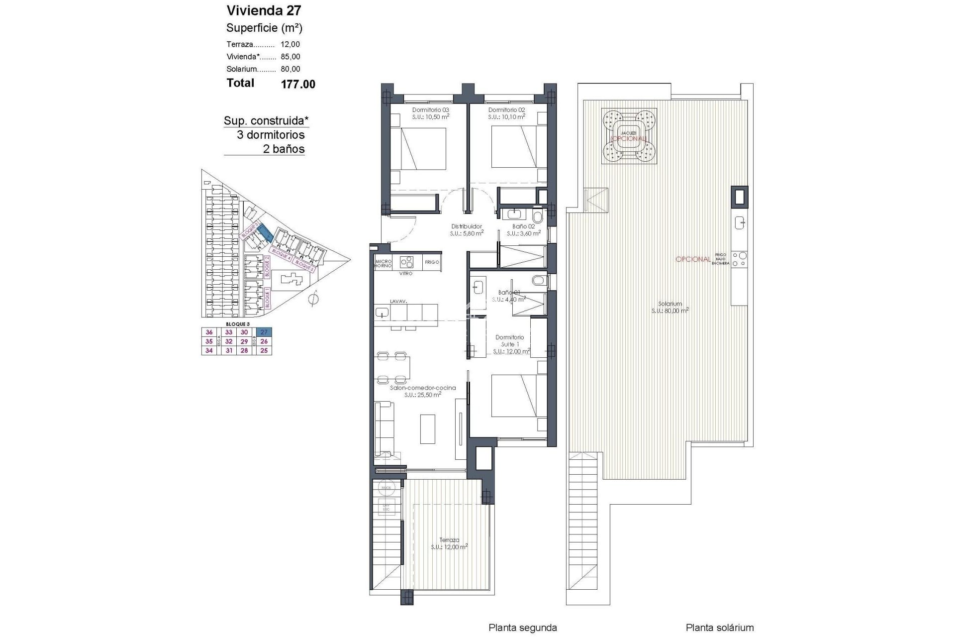 New build - Penthouse - Los Alcázares - Serena Golf
