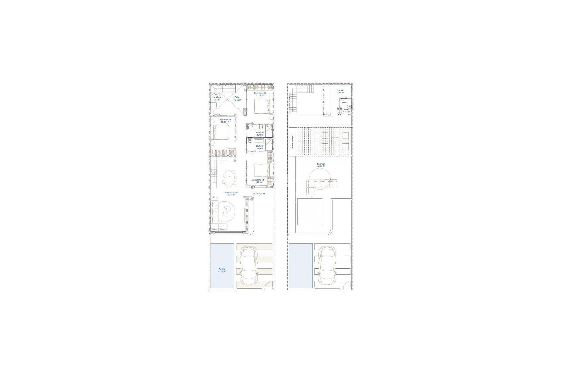 New build - Town House - San Pedro del Pinatar - Pueblo