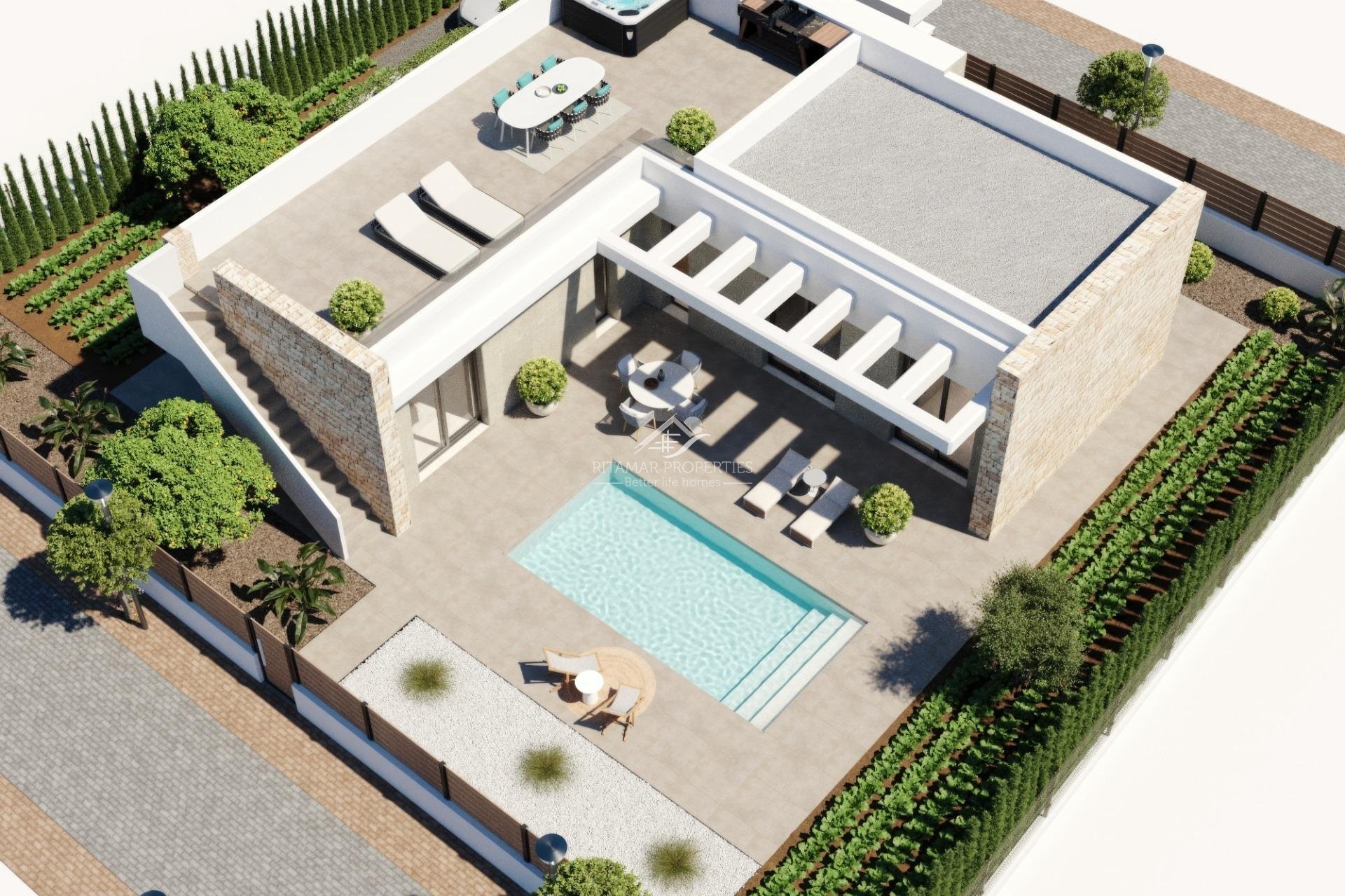 New build - Villa - Fuente Álamo - Hacienda del Alamo