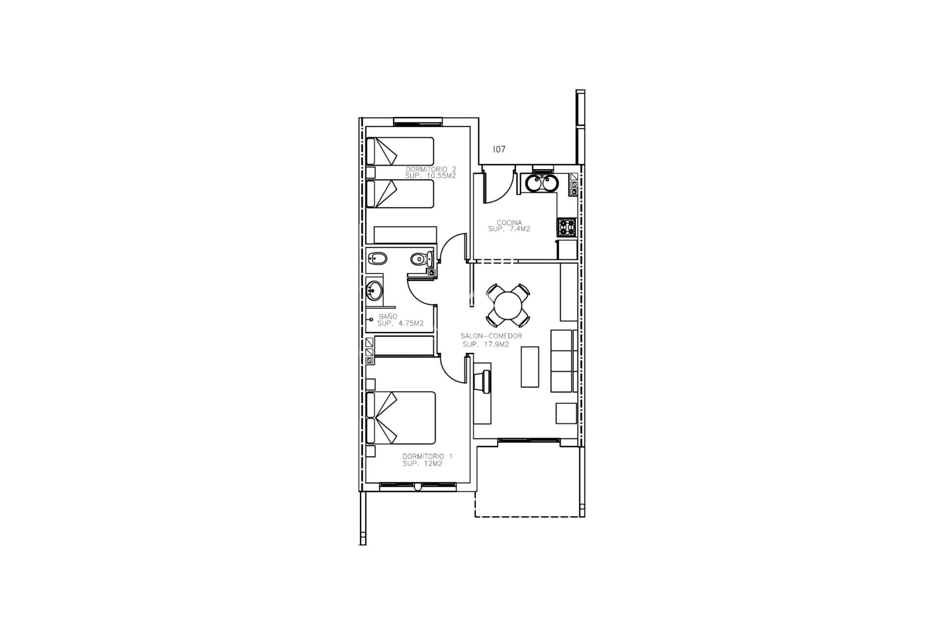 Nieuwbouw - Appartement - Águilas - Collados
