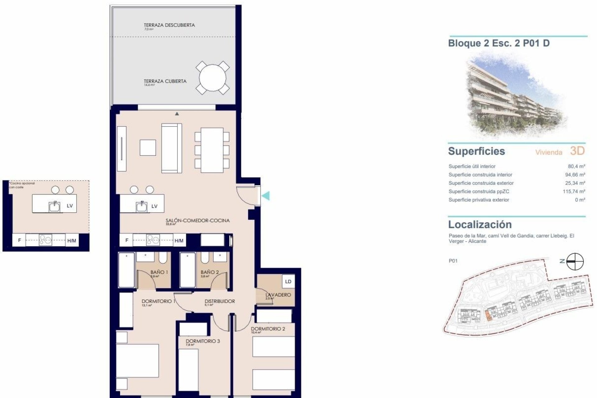 Nieuwbouw - Appartement - Denia - Playa de La Almadraba