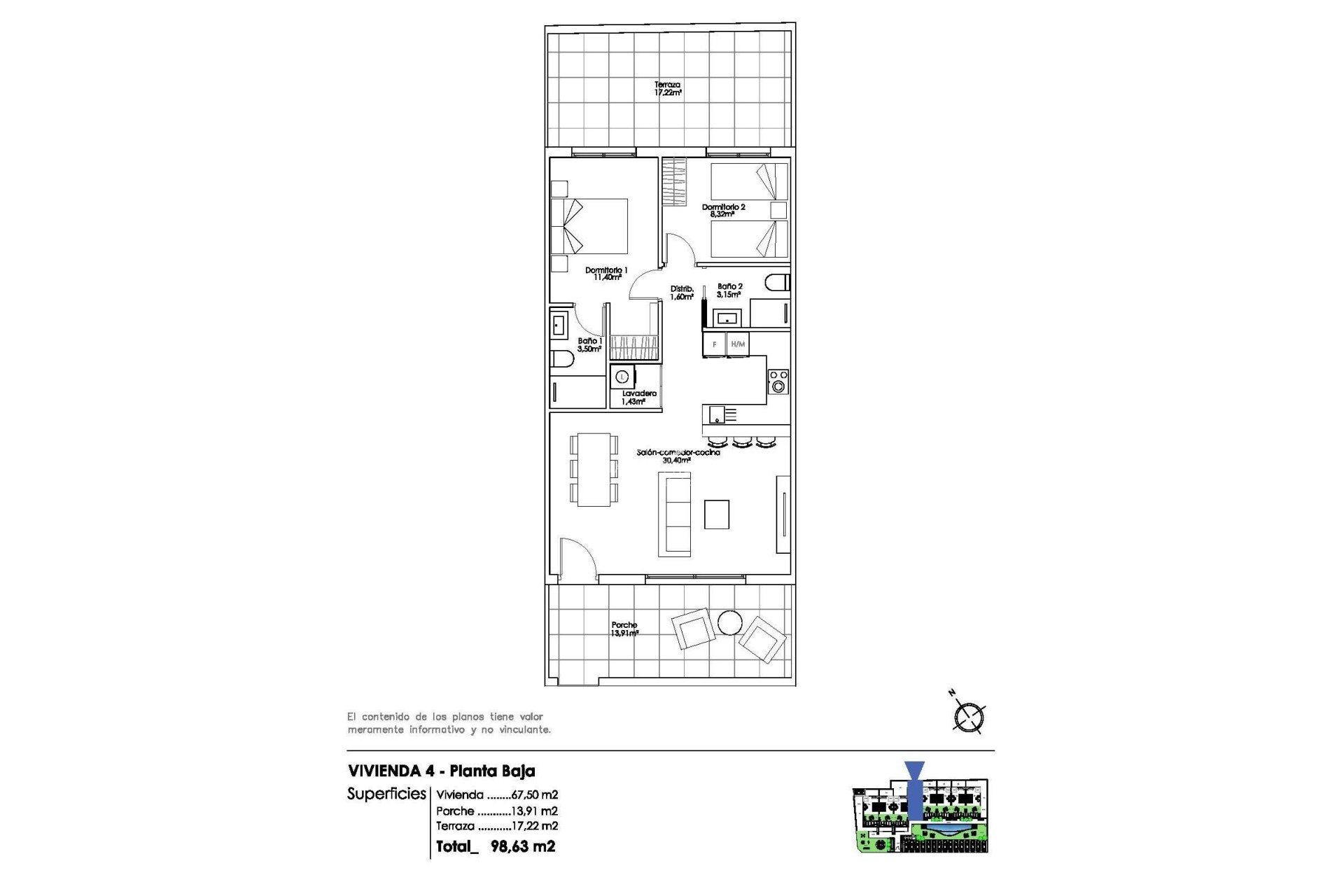 Nieuwbouw - Bungalow - Pilar de la Horadada - Parque Ramon eugenio Escudero