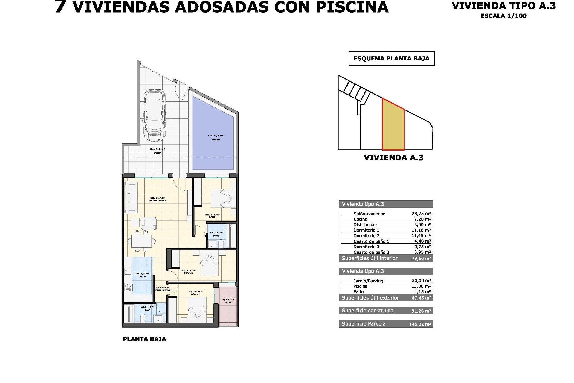 Nieuwbouw - Bungalow - Pilar de la Horadada - pueblo