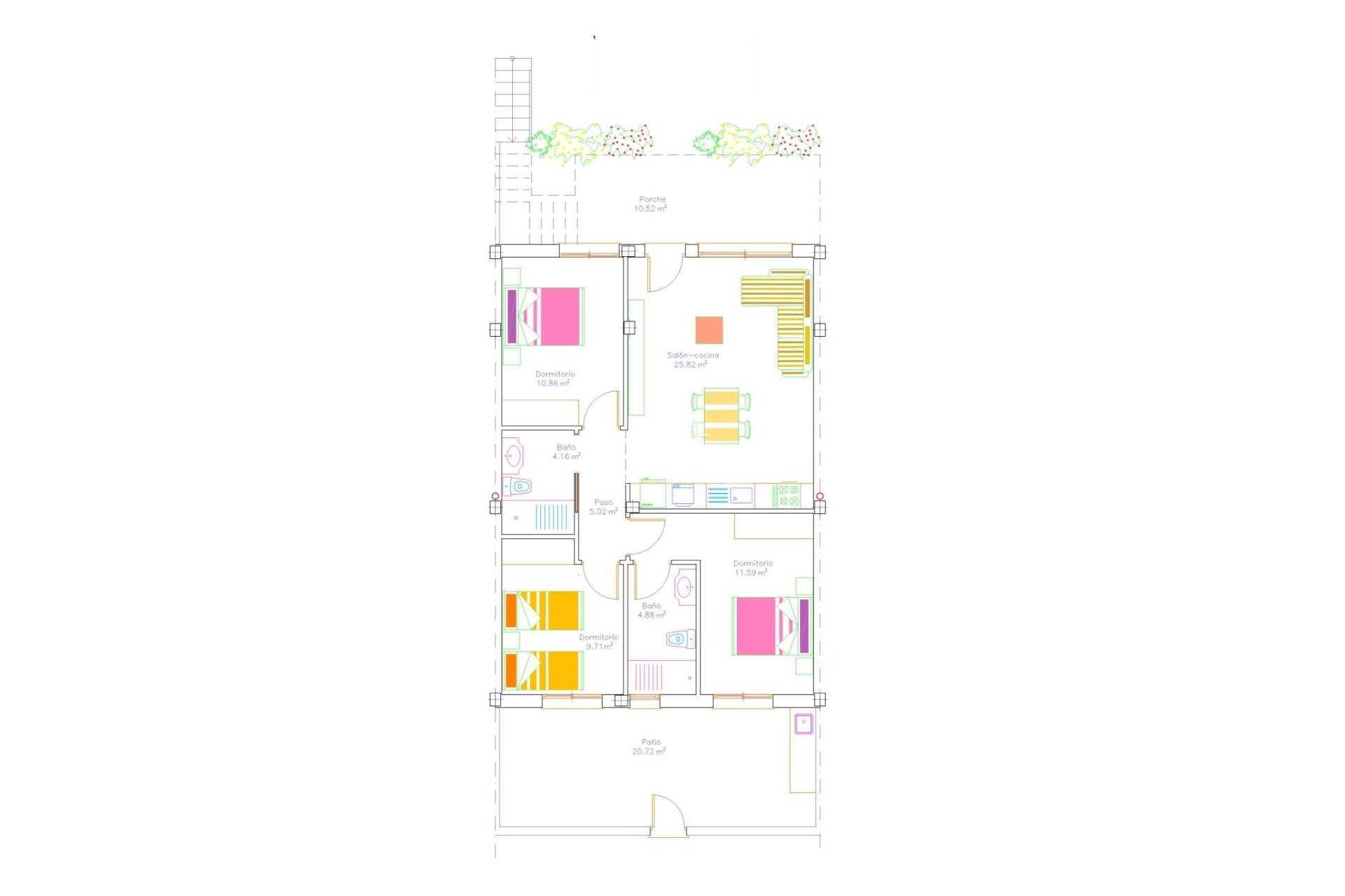 Nieuwbouw - Bungalow - San Javier - pueblo