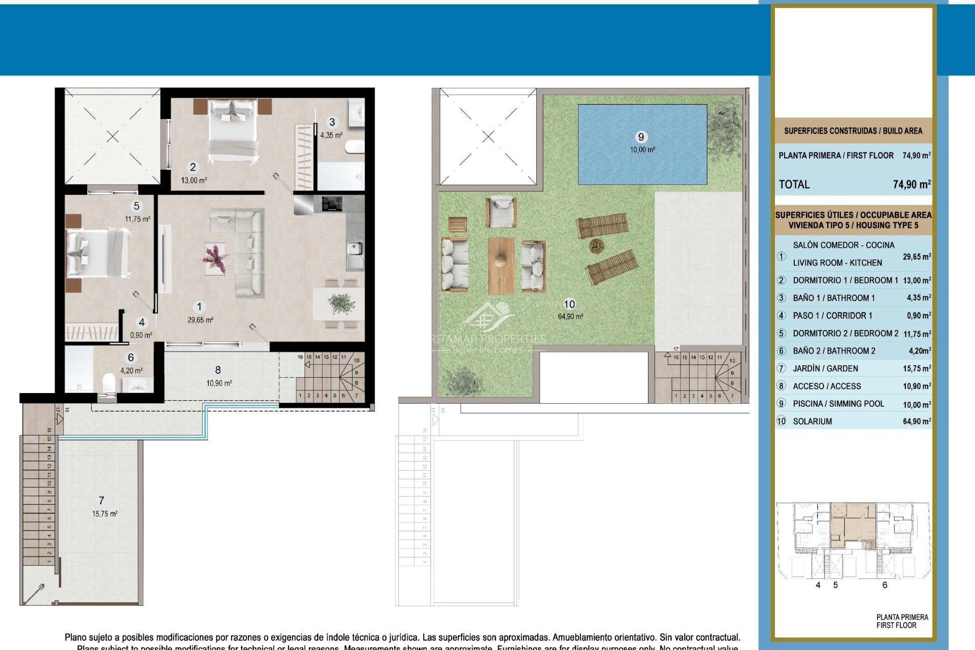 Nieuwbouw - Bungalow - San Pedro del Pinatar - Lo Pagan