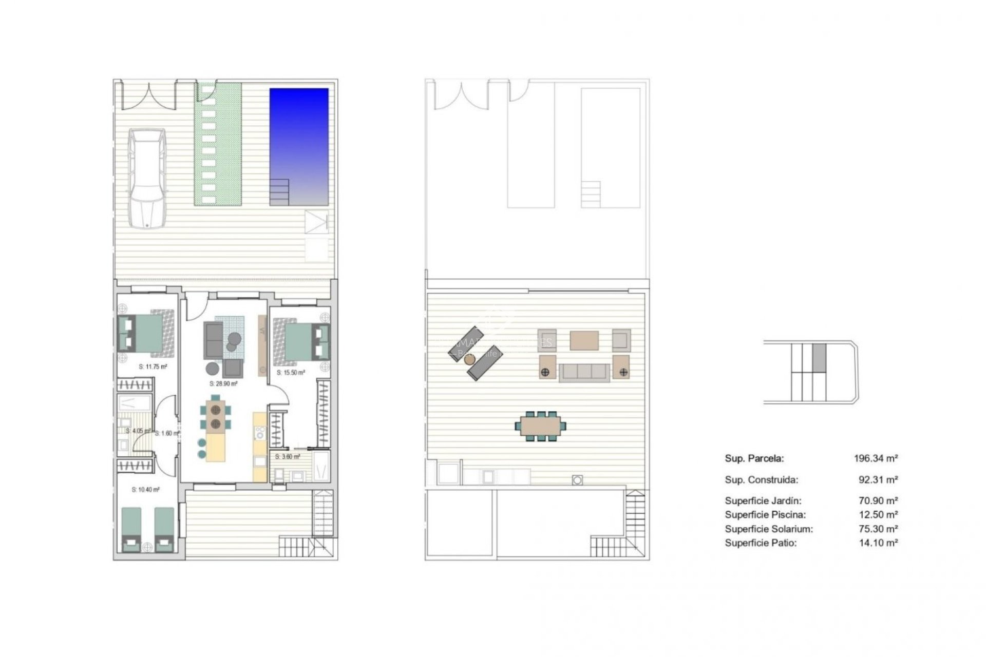 Nieuwbouw - Rijwoning - San Javier - Parque del doce
