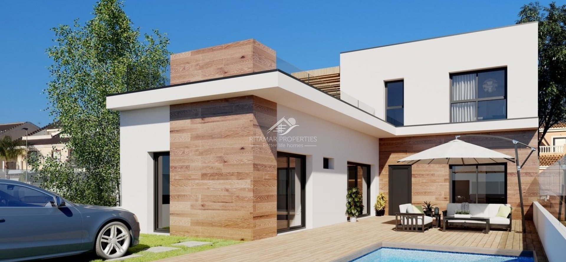 Nieuwbouw - Rijwoning - San Javier - Parque del doce