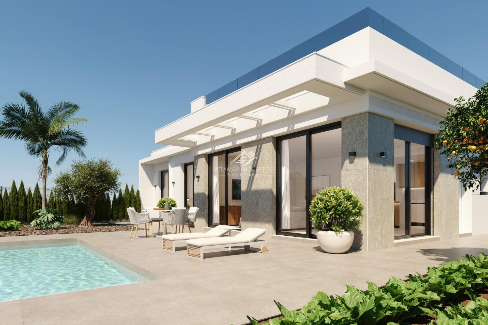 Nieuwbouw - Villa - Fuente Álamo - Hacienda Del Álamo Golf