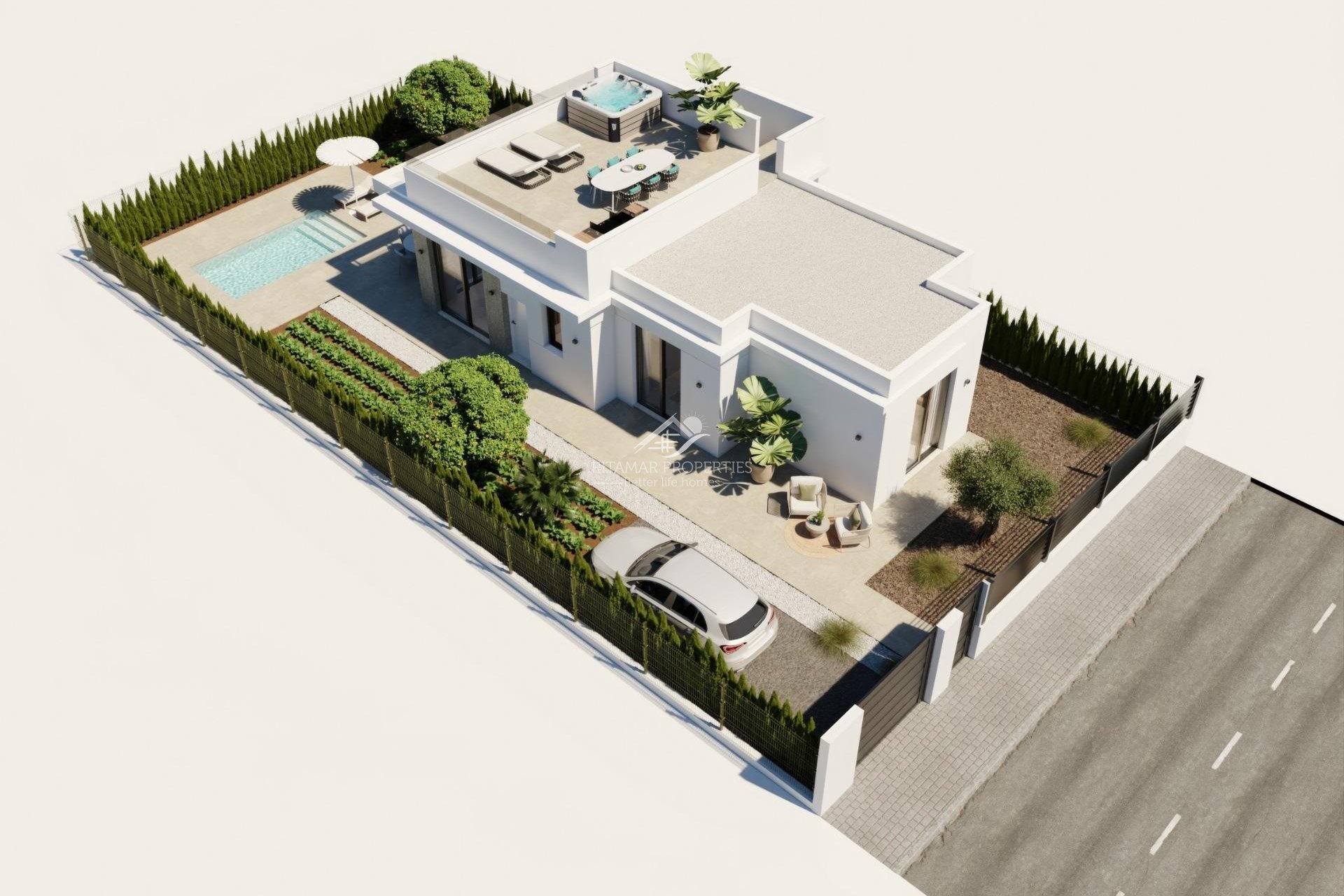 Nieuwbouw - Villa - Fuente Álamo - Hacienda Del Álamo Golf