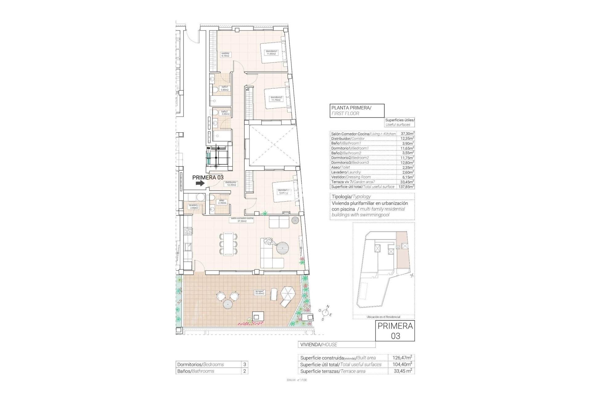 Obra Nueva - Apartamento - Hondón de las Nieves - Pueblo