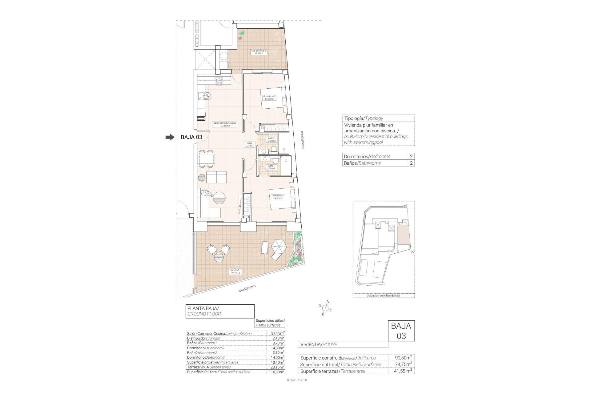 Obra Nueva - Apartamento - Hondón de las Nieves - Pueblo