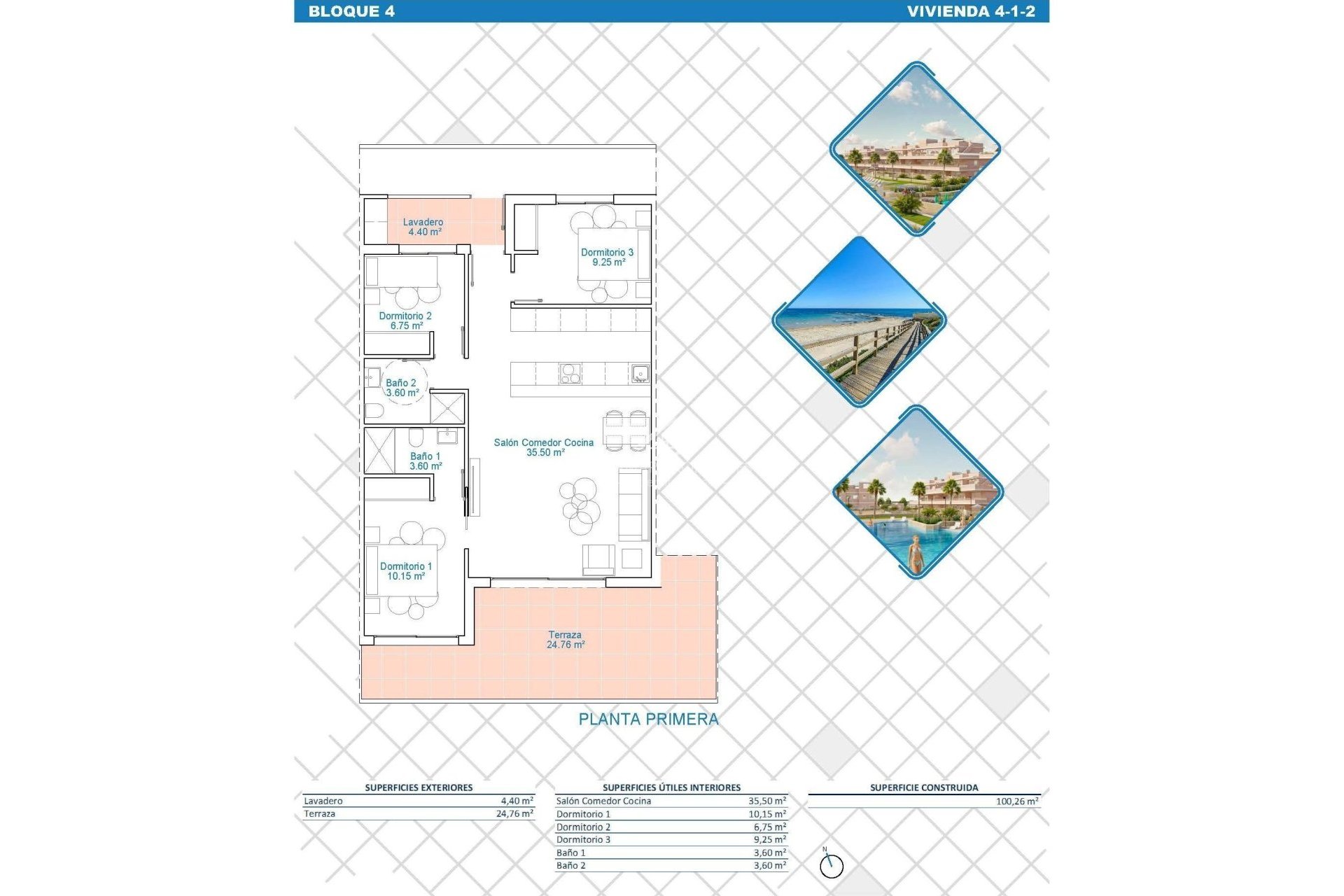Obra Nueva - Apartamento - Pilar de la Horadada - Lo Monte