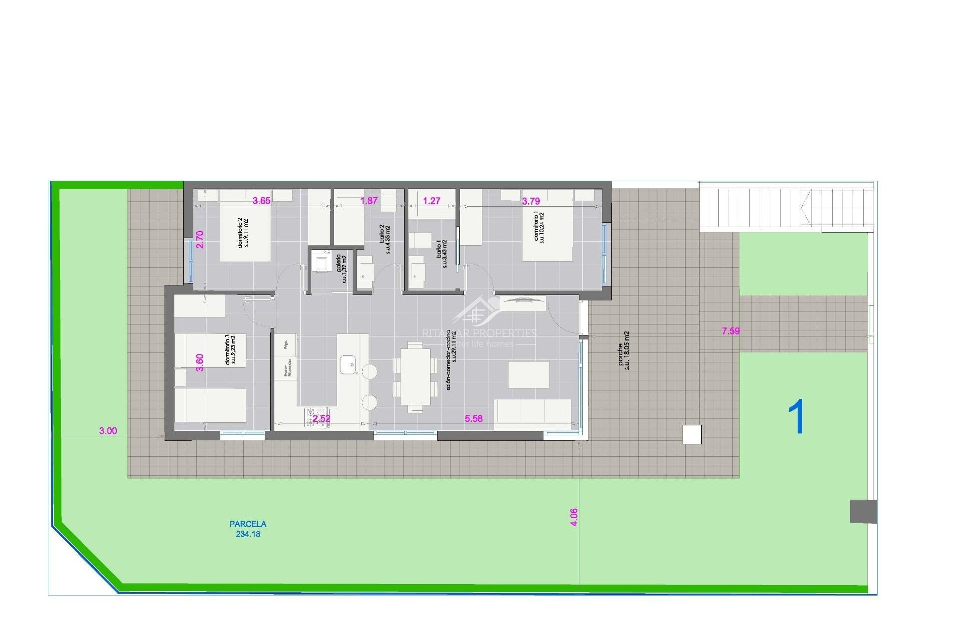 Obra Nueva - Bungalow - Pilar de la Horadada - pueblo