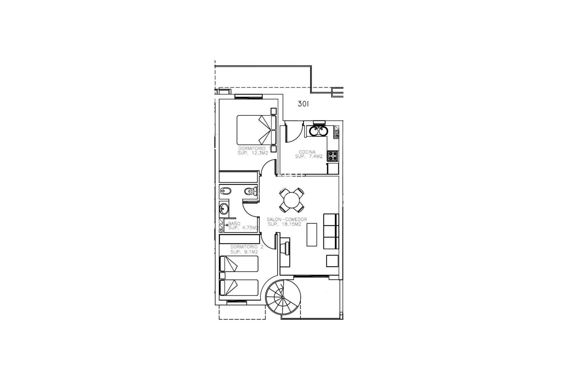 Obra Nueva - Penthouse - Águilas - Collados