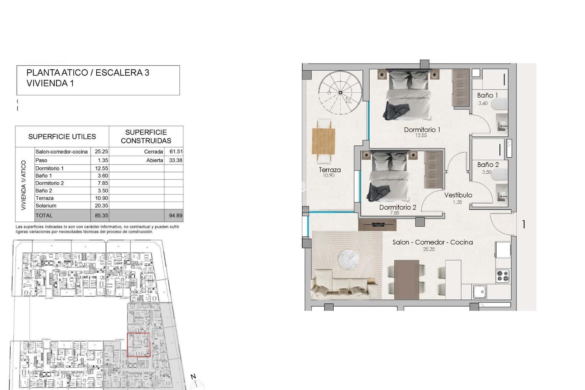 Obra Nueva - Penthouse - Santa Pola - Estacion de autobuses