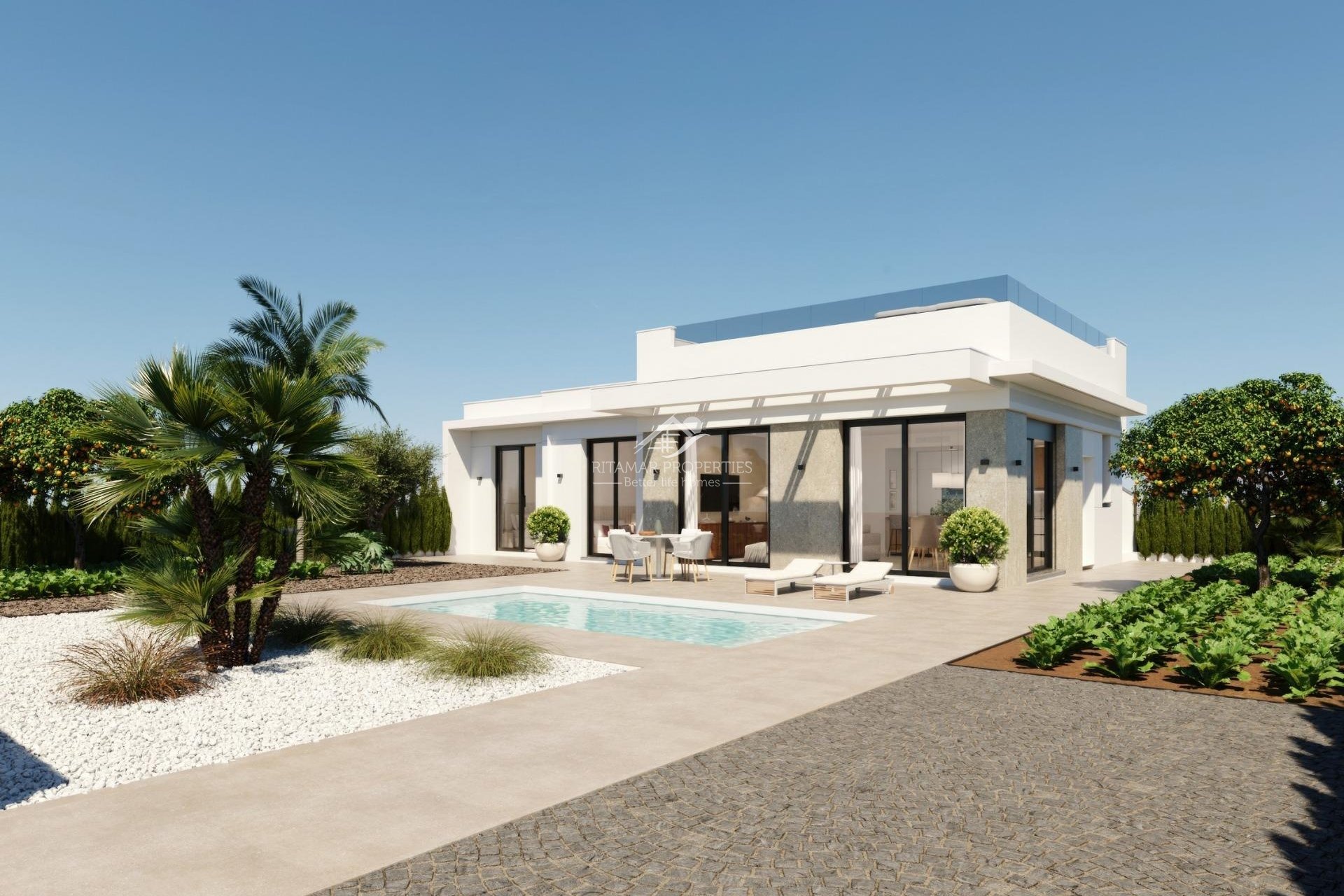 Obra Nueva - Villa - Fuente Álamo - Hacienda Del Álamo Golf