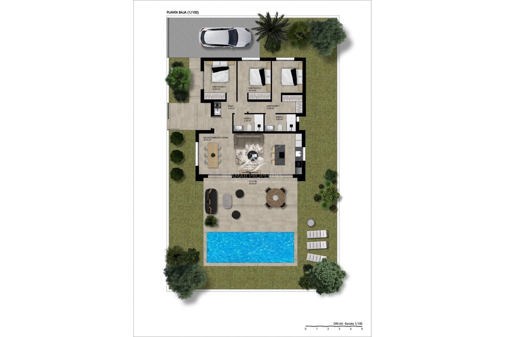 Obra Nueva - Villa - Hondón de las Nieves - Urbaniz La Montañosa