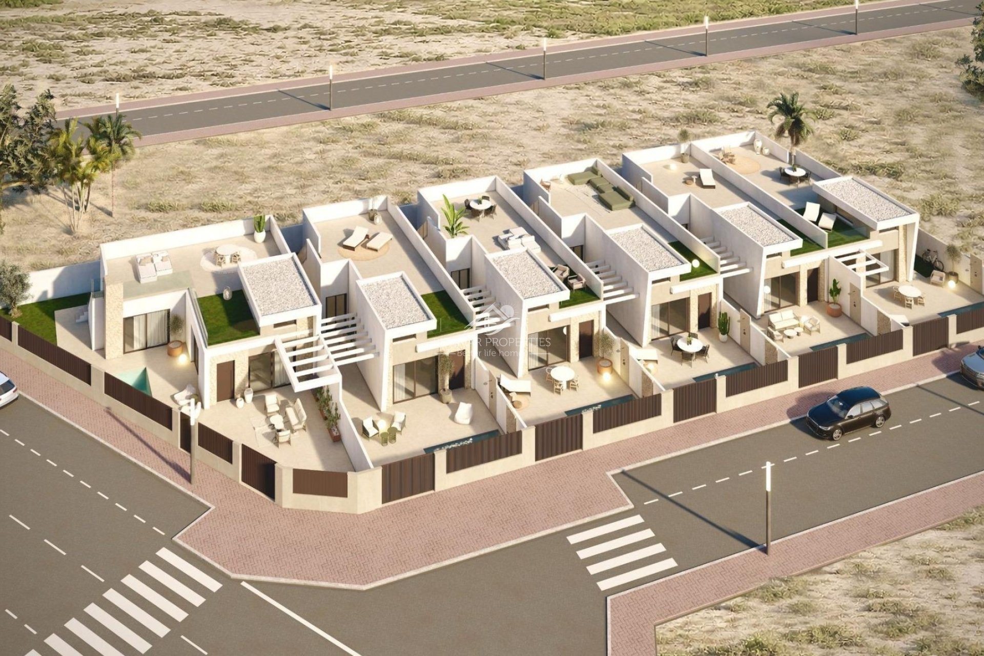 Obra Nueva - Villa - Los Alcázares - Las Lomas Del Rame-bahía Bella