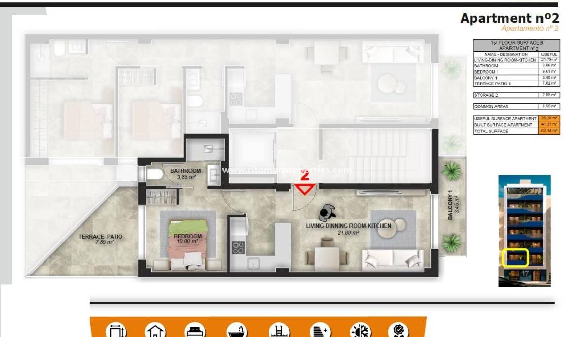  - Apartamento - Torrevieja - Playa del Acequión
