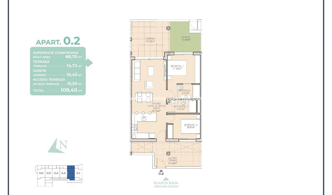  - Apartamento - Los Alcázares - Serena Golf