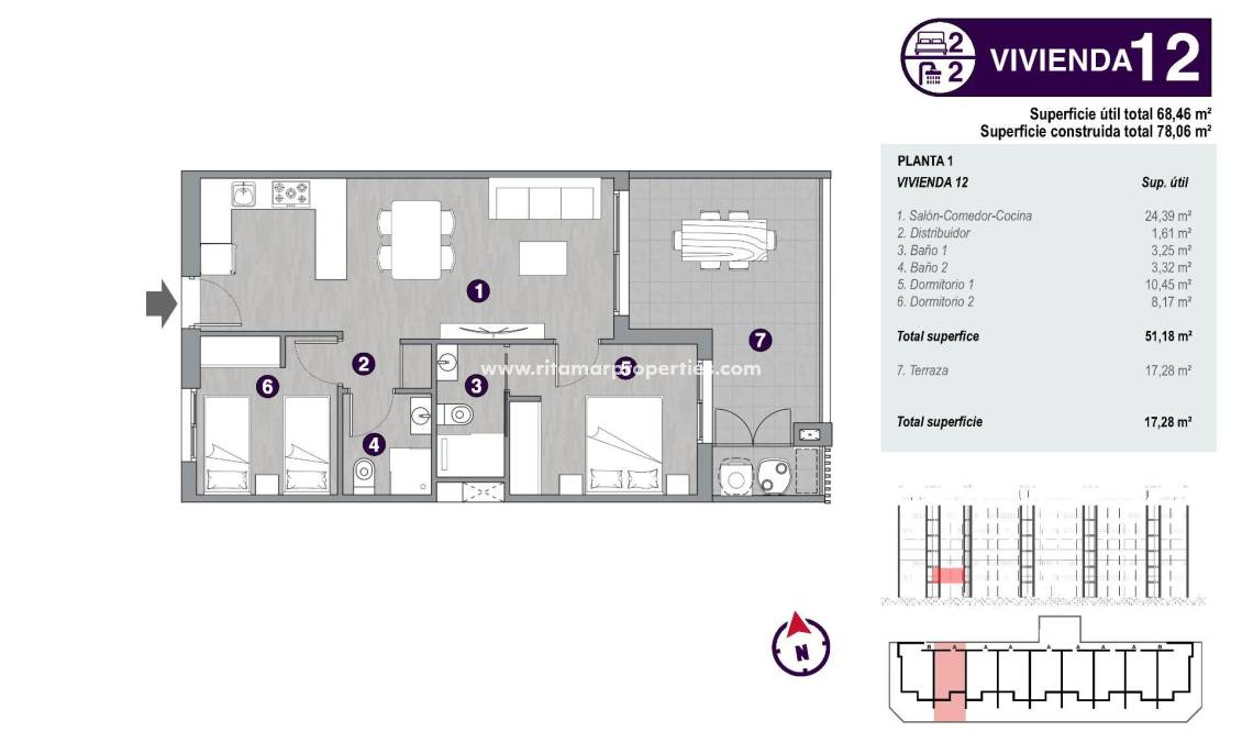  - Apartamento - Torrevieja - Torreblanca