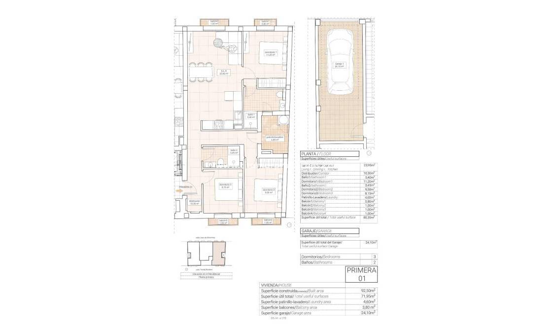  - Appartement - Hondón de las Nieves - Pueblo