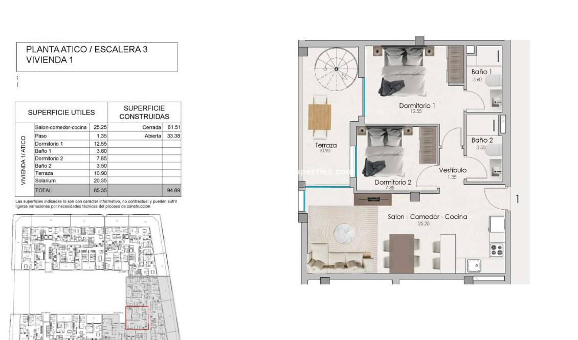  - Penthouse - Santa Pola - Estacion de autobuses