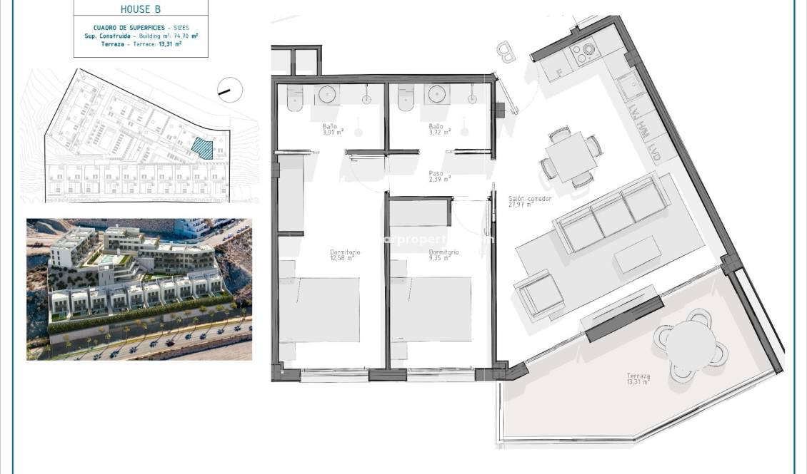  - Appartment - Águilas - Playa del Hornillo