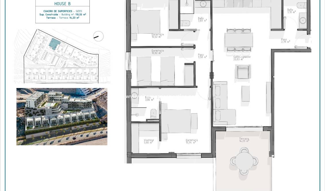  - Appartement - Águilas - Playa del Hornillo
