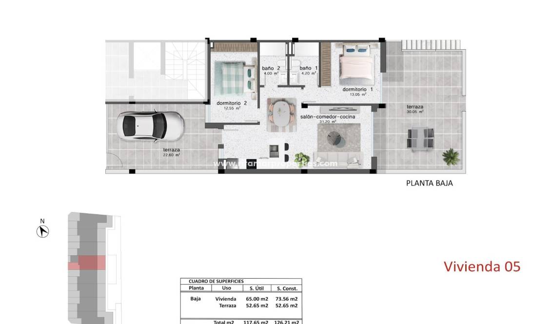  - Bungalow - Pilar de la Horadada - pueblo