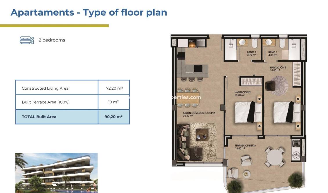  - Apartamento - Orihuela Costa - La Ciñuelica