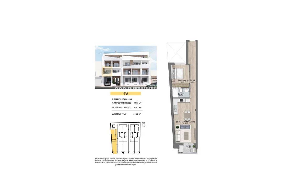  - Apartamento - Torrevieja - Playa de El Cura