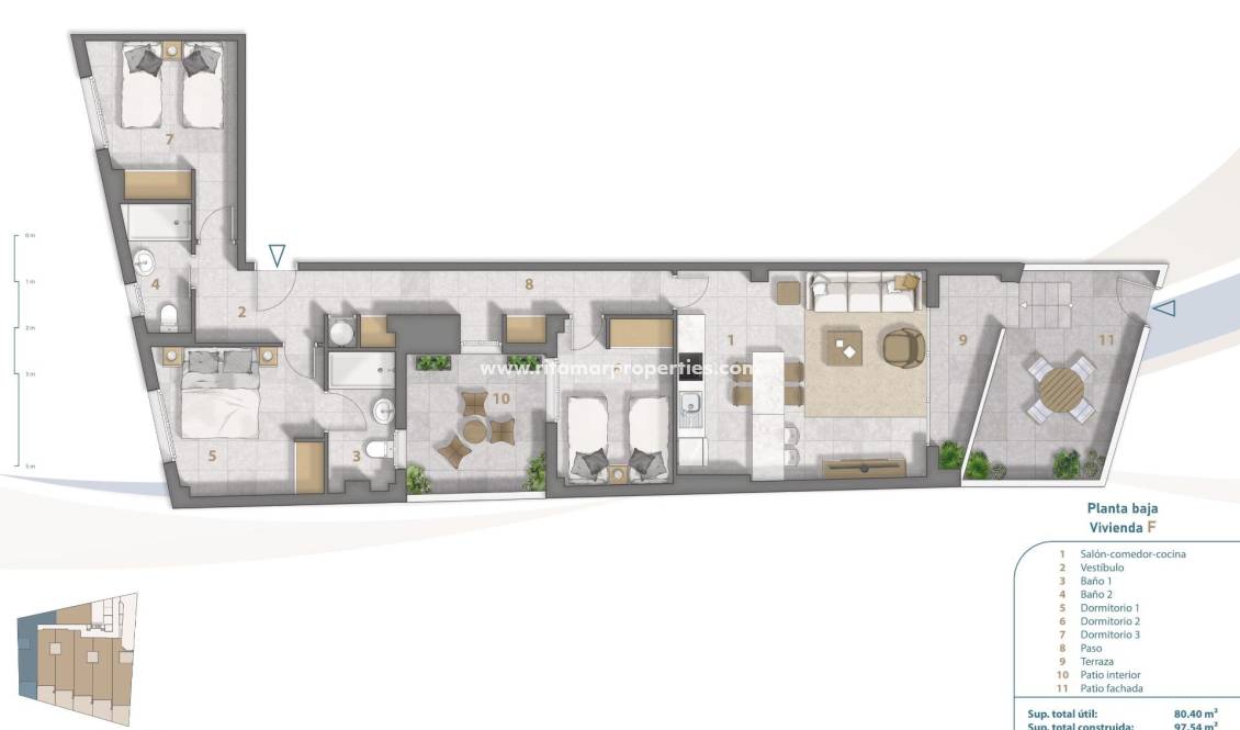  - Appartement - San Pedro del Pinatar - Playa Villananitos