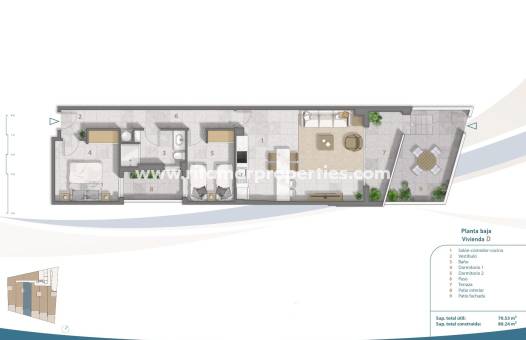  - Wohnung - San Pedro del Pinatar - Playa Villananitos